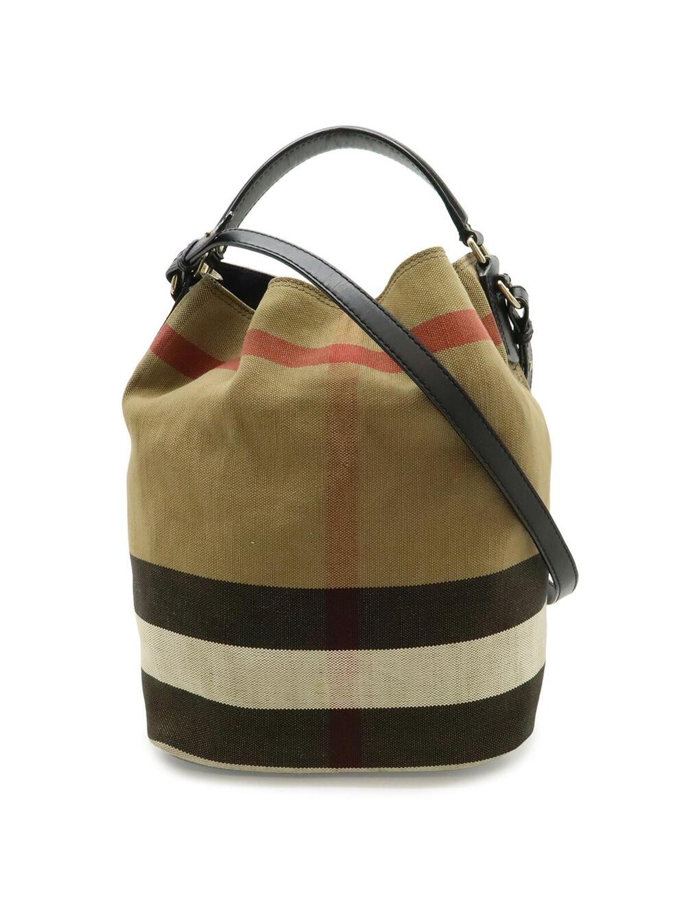 Burberry Ashby Bag House Check Canvas #357112B67B